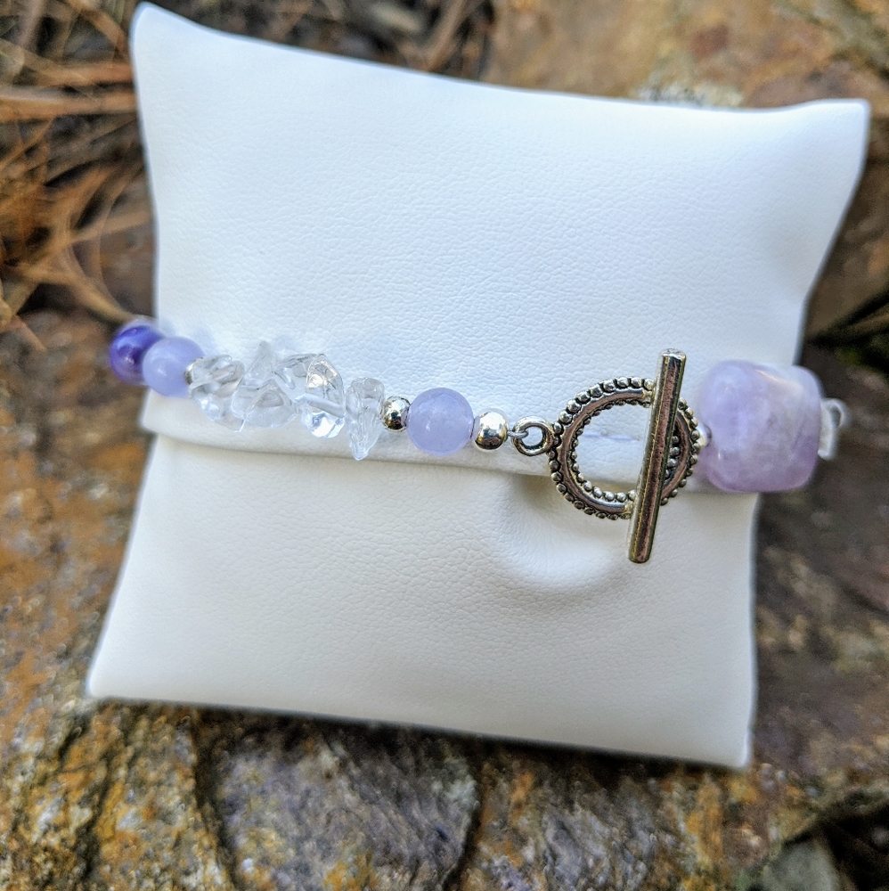 🔵GEMSTONE Pastel Bracelet 7" - Picture 5 of 6